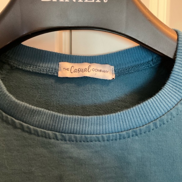 Women Long Sleeves Tee Turquoise Be Cool, Be Kind Embroidered, ready wear - Picture 5 of 8